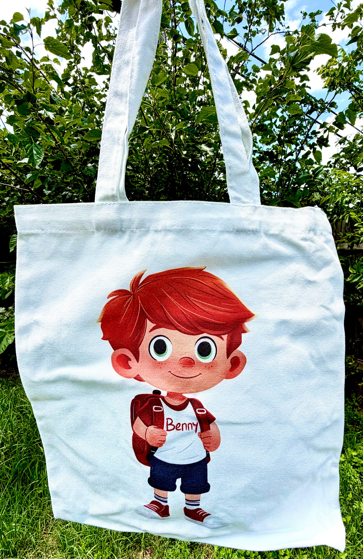 Benny Character Canvas Tote
