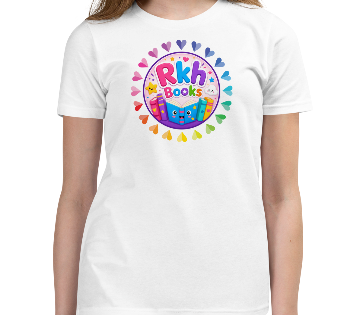 Rkh Books Hearts Logo Youth Tee