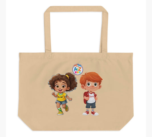 Bolso de mano con dos personajes