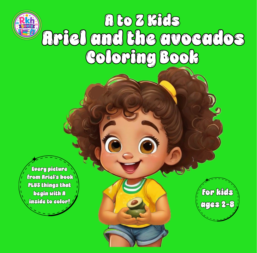 Ariel and the avocados Coloring Book