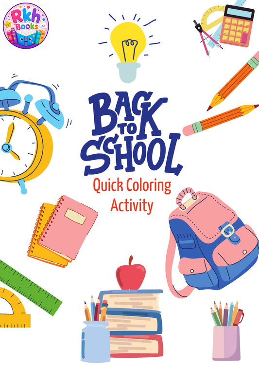 Free Back to School Coloring Activity