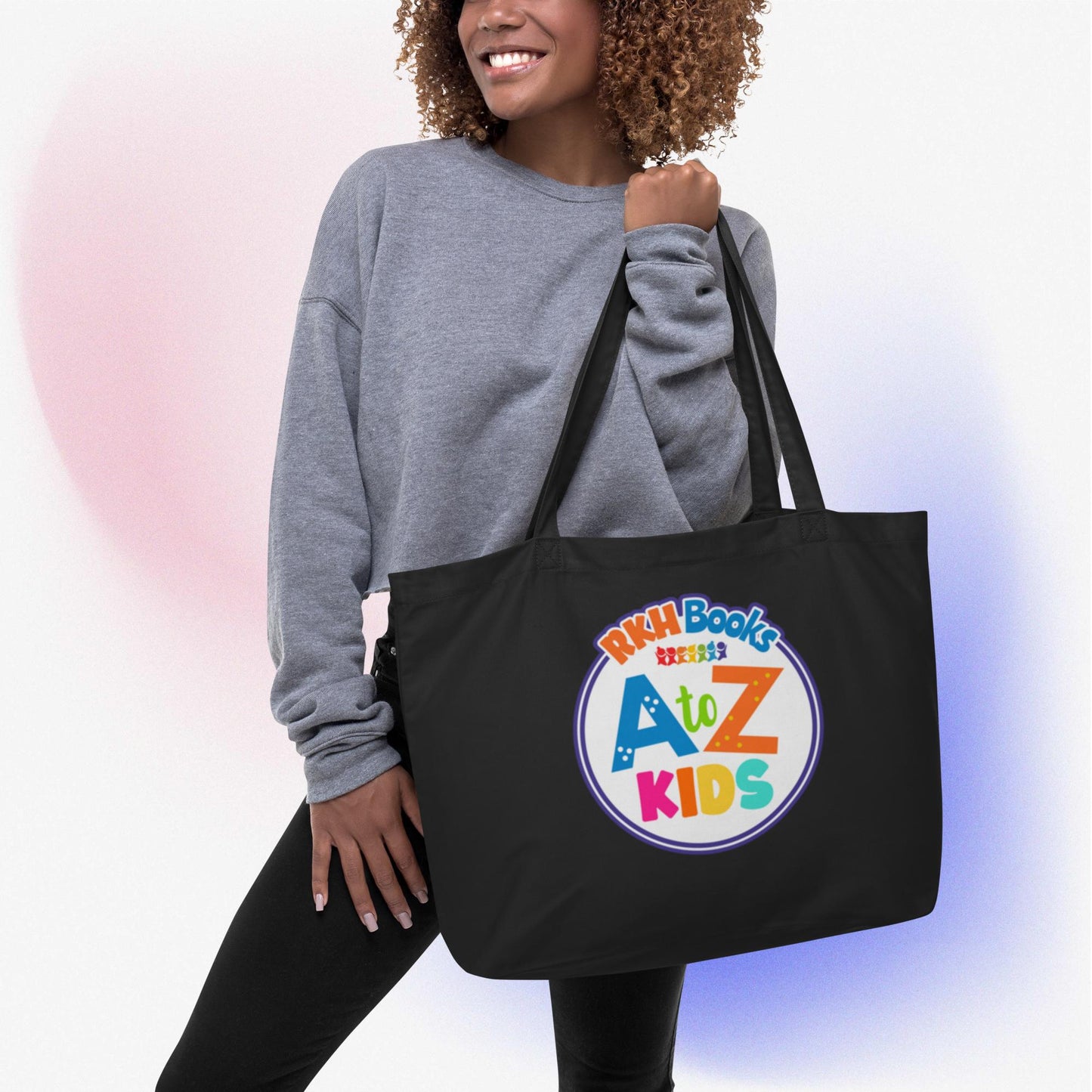 XL A to Z Kids Vegan Tote Bag