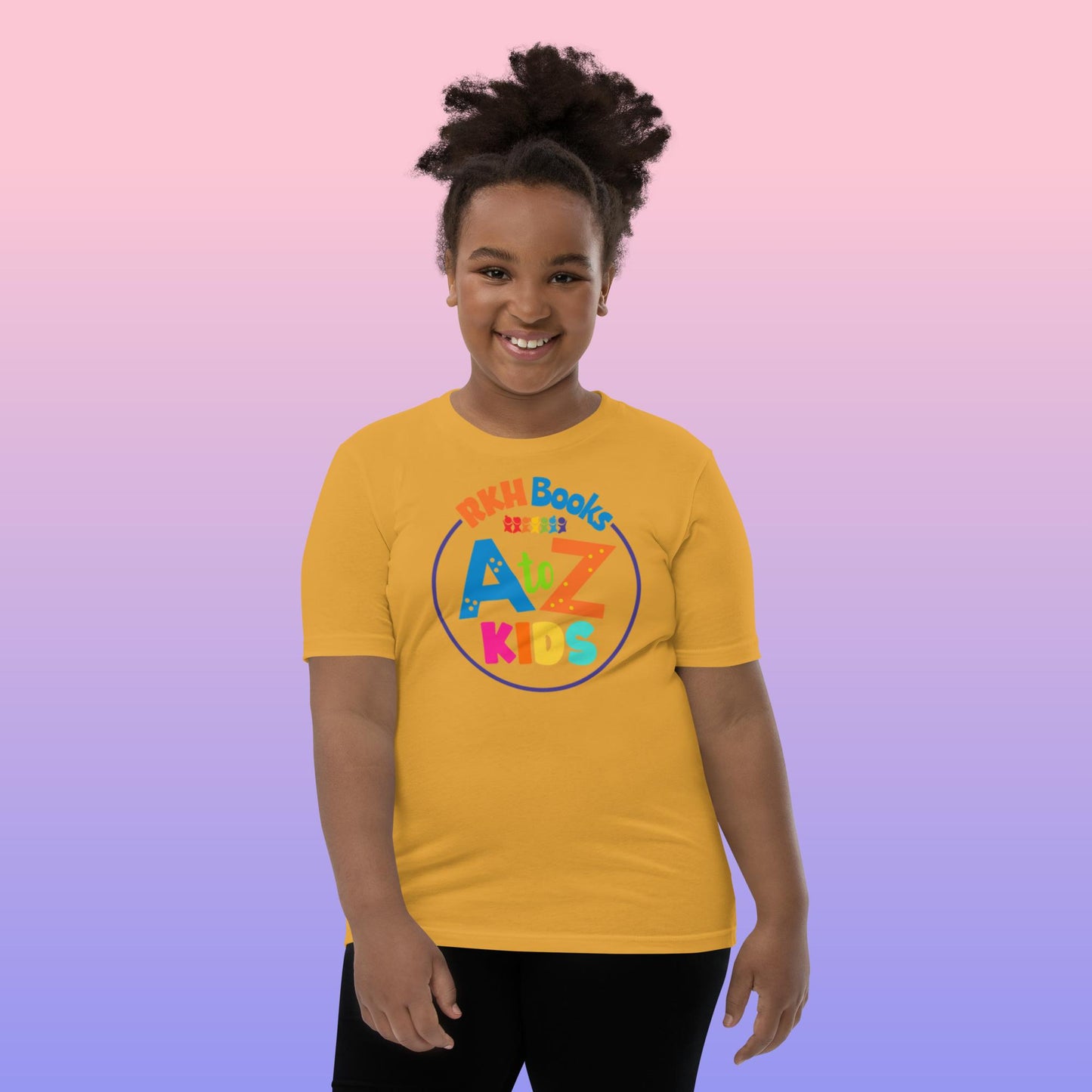 Girls A to Z Kids T-shirt