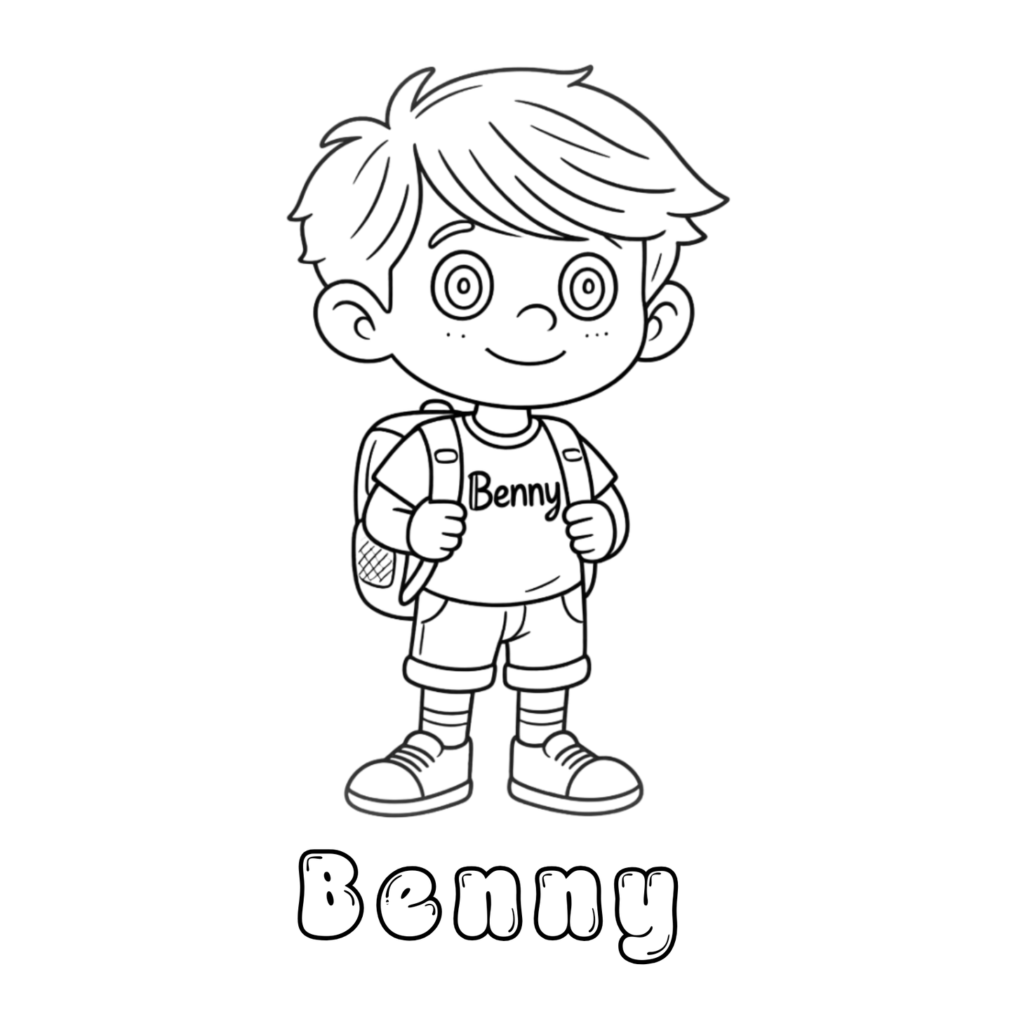 Benny and the bike Coloring Book