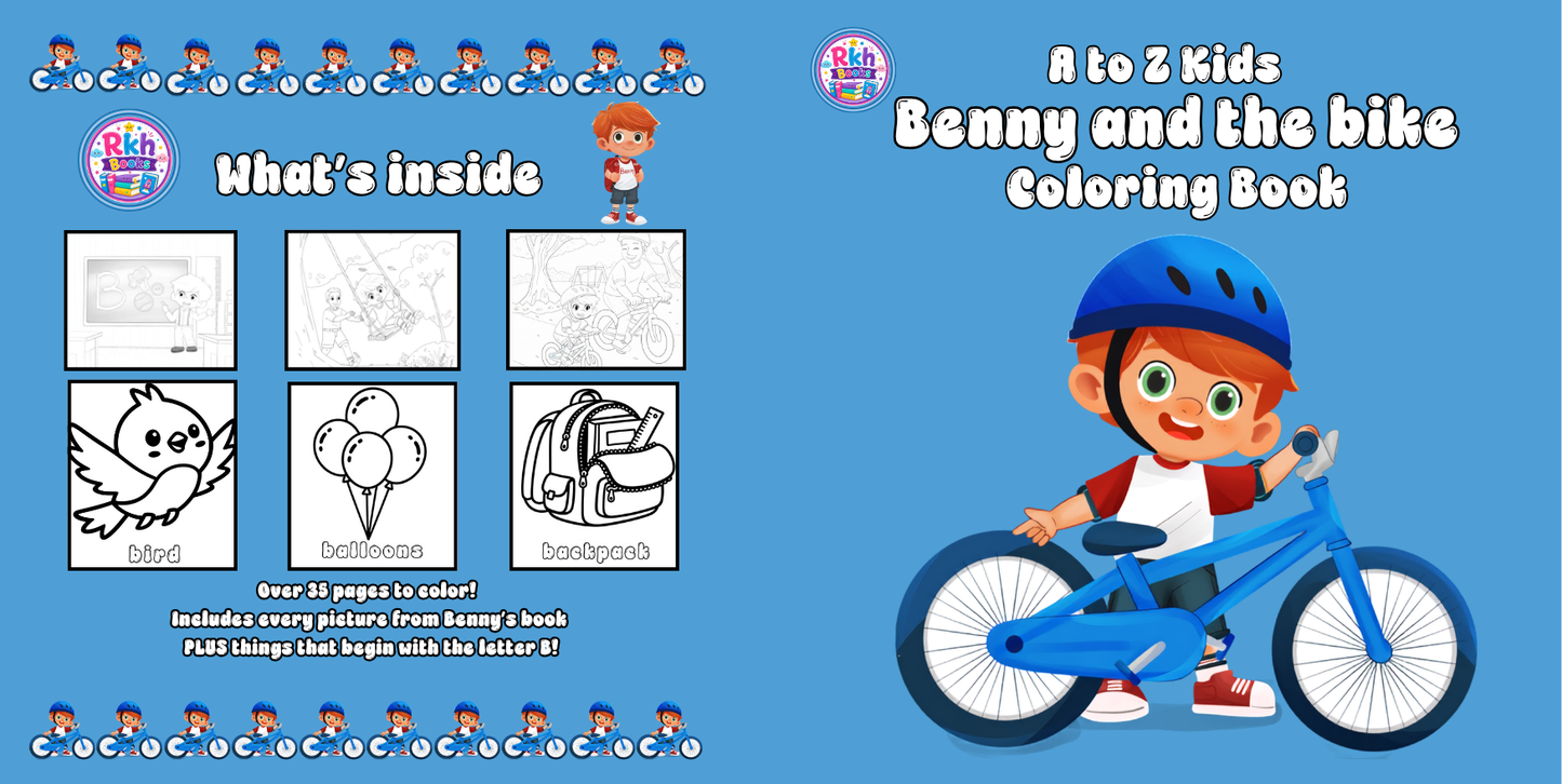 Benny and the bike Coloring Book