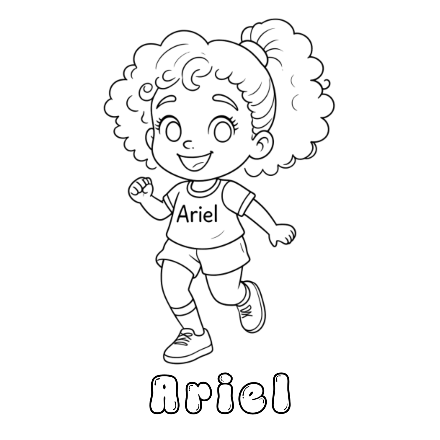 Ariel and the avocados Coloring Book