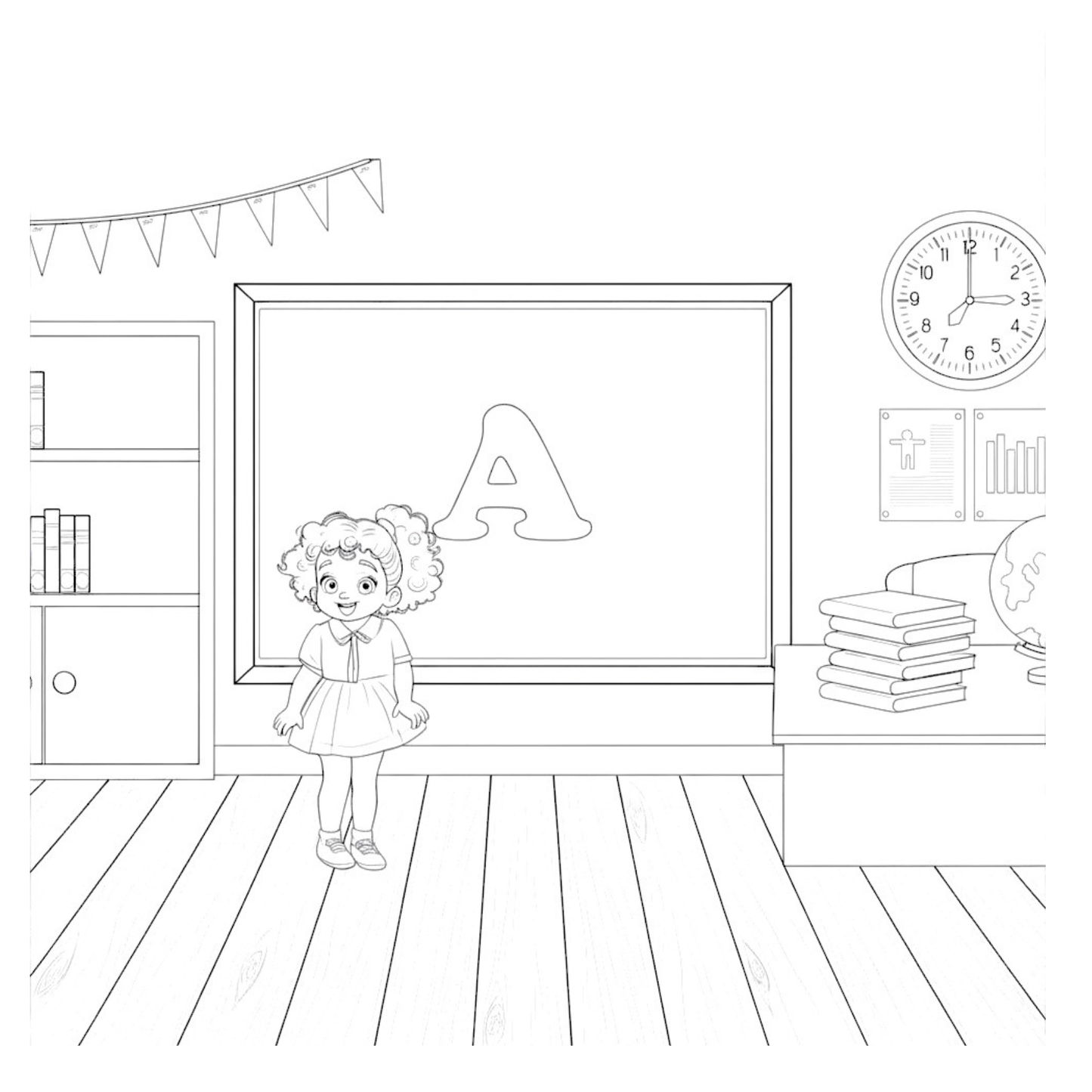 Ariel and the avocados Coloring Book