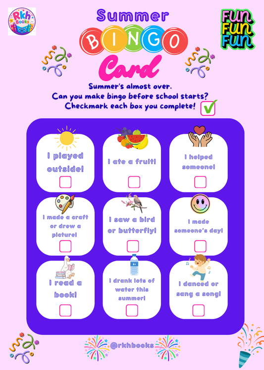 Free Summer Bingo Card