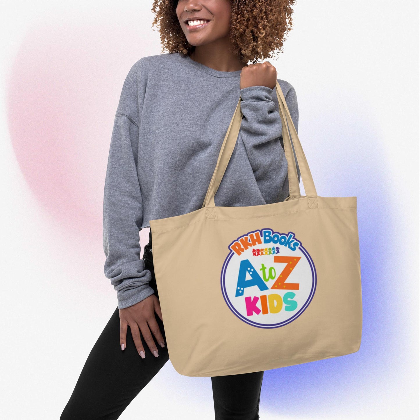 XL A to Z Kids Vegan Tote Bag